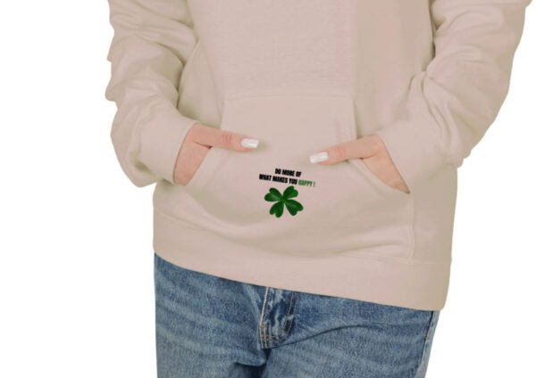 Sand Brown Hoodie – “Do More of What Makes You Happy” Edition - Image 2